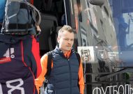 Приезд команды на матч с «Енисеем»