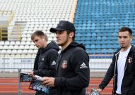 Команда приехала на стадион на матч «Черноморец» - «Урал»