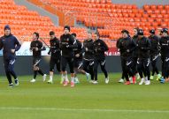 Вечерняя тренировка на «Екатеринбург Арене»