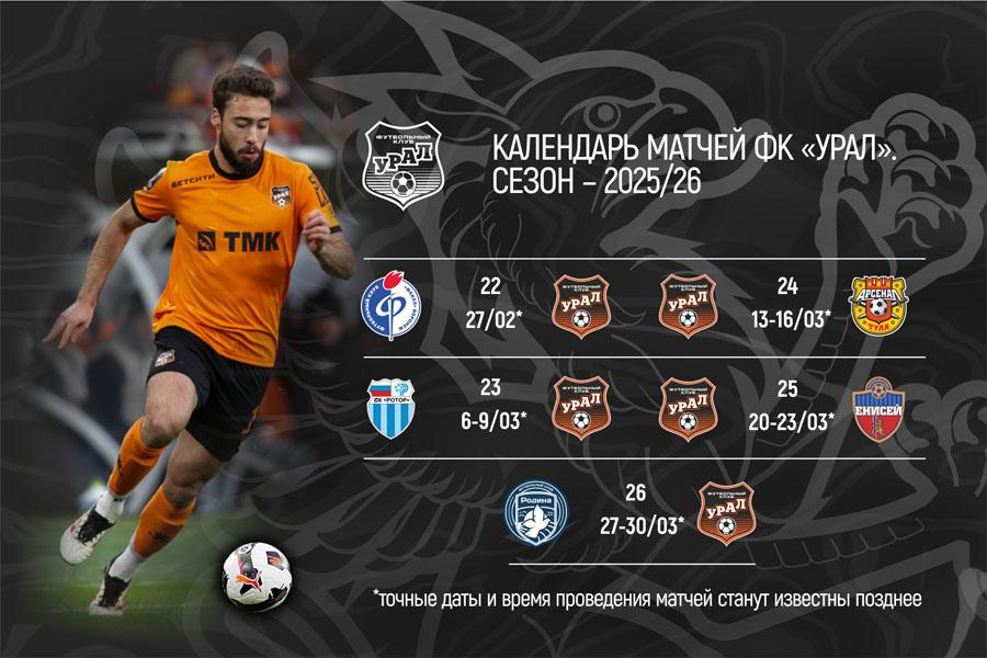 Расписание первых пяти туров после рестарта чемпионата